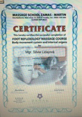 Foot reflexology massage